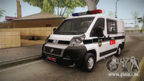 Fiat Ducato Police für GTA San Andreas