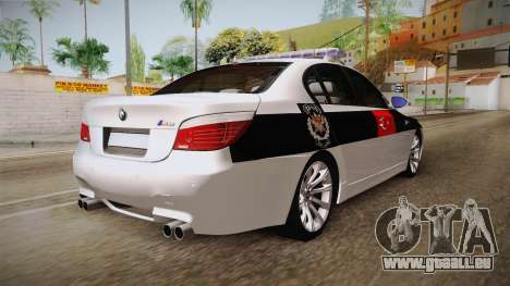 BMW M5 E60 Turkish Police für GTA San Andreas