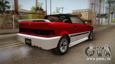 GTA 5 Dinka Blista Cabrio IVF pour GTA San Andreas