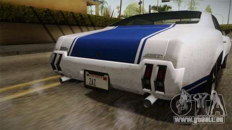 GTA 5 Declasse Sabre GT Painted Bumpers pour GTA San Andreas