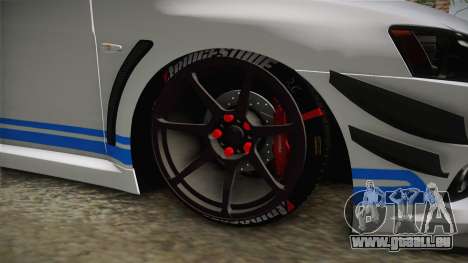 Mitsubishi Lancer EvoStreet PRO pour GTA San Andreas