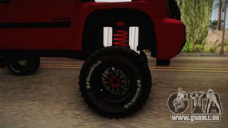 Chevrolet Tahoe Semi Offroad VZLA Edition für GTA San Andreas