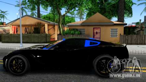 Chevrolet Corvette Stingray C7 2014 Blue Star für GTA San Andreas