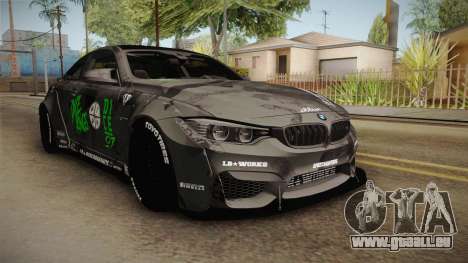 BMW M4 LB Walk Team-DiCE pour GTA San Andreas