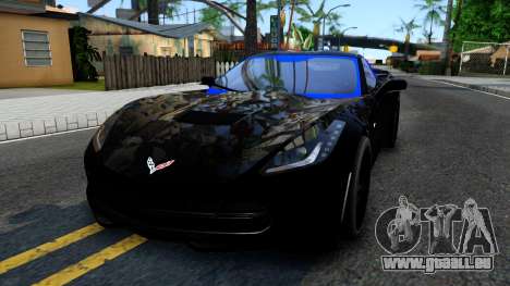 Chevrolet Corvette Stingray C7 2014 Blue Star für GTA San Andreas