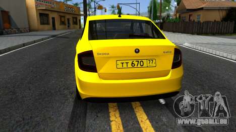 Skoda Rapid "Yandex Taxi" für GTA San Andreas