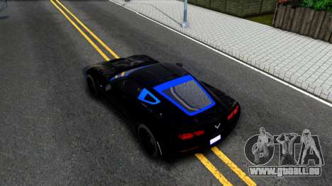 Chevrolet Corvette Stingray C7 2014 Blue Star für GTA San Andreas