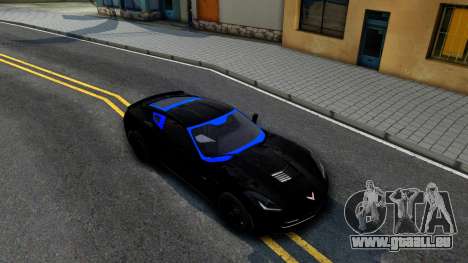 Chevrolet Corvette Stingray C7 2014 Blue Star für GTA San Andreas