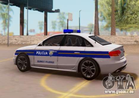 Audi S4 Croatian Police Car für GTA San Andreas