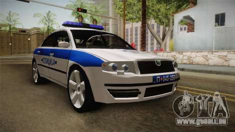 Skoda Superb Serbian Police v1 pour GTA San Andreas