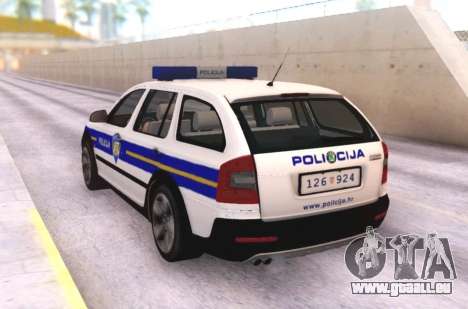 Skoda Octavia Scout Croatian Police Car für GTA San Andreas