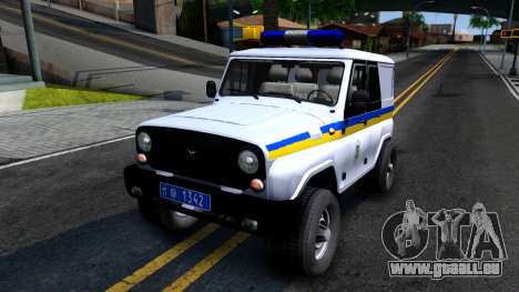 UAZ Hunter Polizei der Ukraine für GTA San Andreas