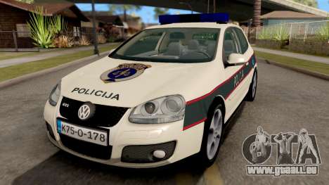 Volkswagen Golf V - BIH Police Car für GTA San Andreas