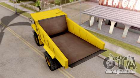 Realistic Dumper Truck für GTA San Andreas