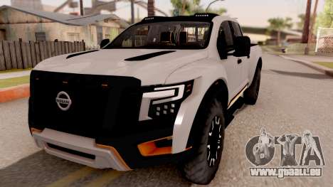 Nissan Titan Warrior 2017 für GTA San Andreas