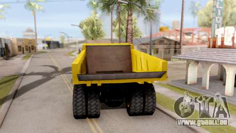 Realistic Dumper Truck für GTA San Andreas