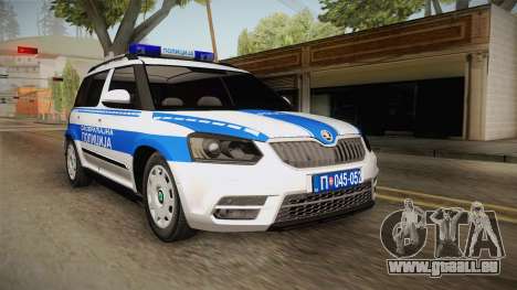 Skoda Yeti Serbian Traffic Police pour GTA San Andreas