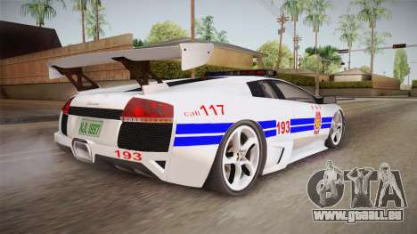 Lamborghini Murcielago P640 Bulacan Police pour GTA San Andreas