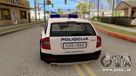 Skoda Octavia Scout Croatian Police Car pour GTA San Andreas