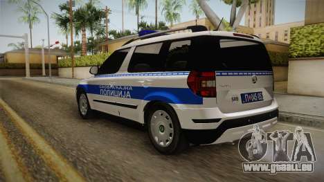 Skoda Yeti Serbian Traffic Police pour GTA San Andreas
