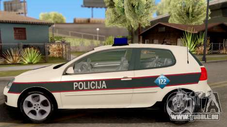 Volkswagen Golf V - BIH Police Car pour GTA San Andreas