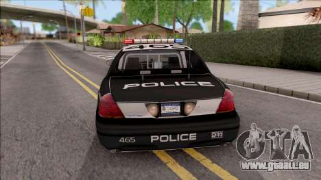Ford Crown Vitoria High Speed Police für GTA San Andreas