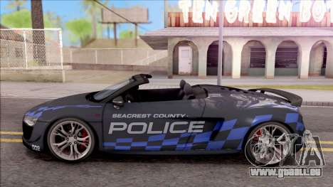 Audi R8 High Speed Police pour GTA San Andreas