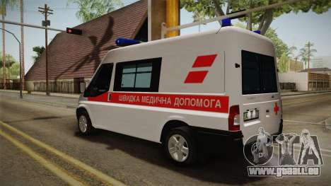 Ford Transit Krankenwagen der Stadt Charkow für GTA San Andreas