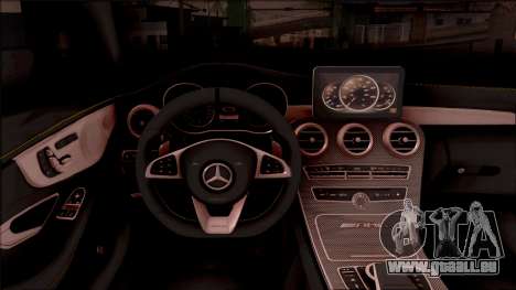Mercedes-Benz C63S AMG Coupe 2016 pour GTA San Andreas
