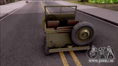 Jeep Willys MB Military pour GTA San Andreas