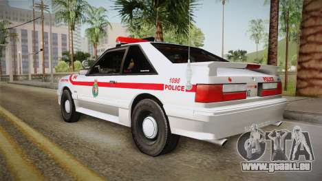 Ford Mustang SSP 1993 YRP pour GTA San Andreas