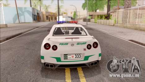 Nissan GT-R R35 Dubai High Speed Police pour GTA San Andreas