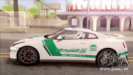 Nissan GT-R R35 Dubai High Speed Police pour GTA San Andreas