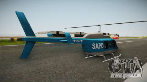 Serbian Police Helicopter für GTA San Andreas