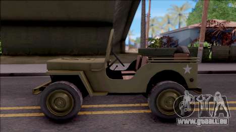 Jeep Willys MB Military für GTA San Andreas