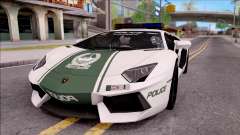 Lamborghini Aventador LP700-4 Dubai HS Police für GTA San Andreas