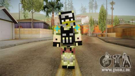Minecraft Swat Skin pour GTA San Andreas