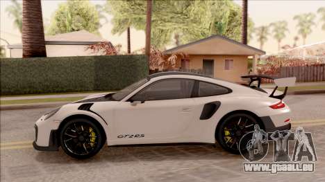 Porsche 911 GT2 RS Weissach Package SA Plate pour GTA San Andreas