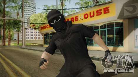GTA Online: Black Army Skin v1 pour GTA San Andreas