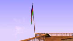 Azerbaijan Flag on Mount Chiliad für GTA San Andreas