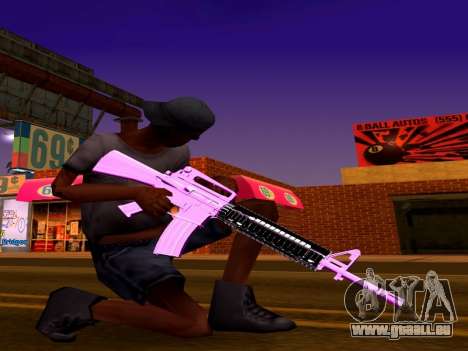 Schillernde Rosa Und Weiß-Pack Von Waffen für GTA San Andreas