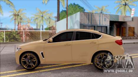 BMW X6M F86 2016 SA Plate pour GTA San Andreas