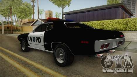 Plymouth GTX Police LVPD 1972 pour GTA San Andreas