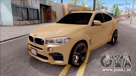 BMW X6M F86 2016 SA Plate pour GTA San Andreas