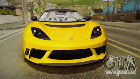Lotus Evora GTE für GTA San Andreas