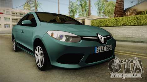 Renault Fluence Joy pour GTA San Andreas