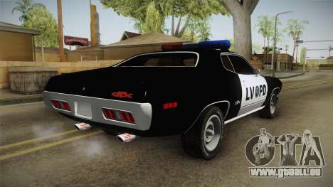 Plymouth GTX Police LVPD 1972 für GTA San Andreas