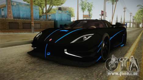 Koenigsegg Agera RS v3 pour GTA San Andreas