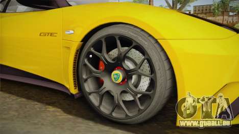 Lotus Evora GTE für GTA San Andreas