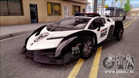 Lamborghini Veneno Police Las Venturas für GTA San Andreas